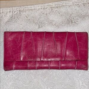 Elegant Pink Leather Wallet